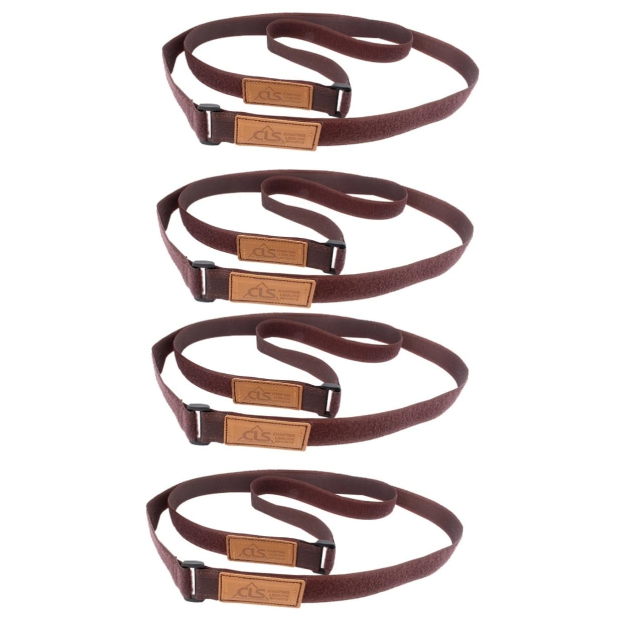 WRITWAA 8 STK Gurt Gepäckband Gepäcktaschenriemen Gepäck Packband Riemen Für Gepäck Bungee-Seil Gepäckgürtel Karabiner-Bungee-Schnur Schnellverschluss-Schnallenriemen Brown Polyester von WRITWAA