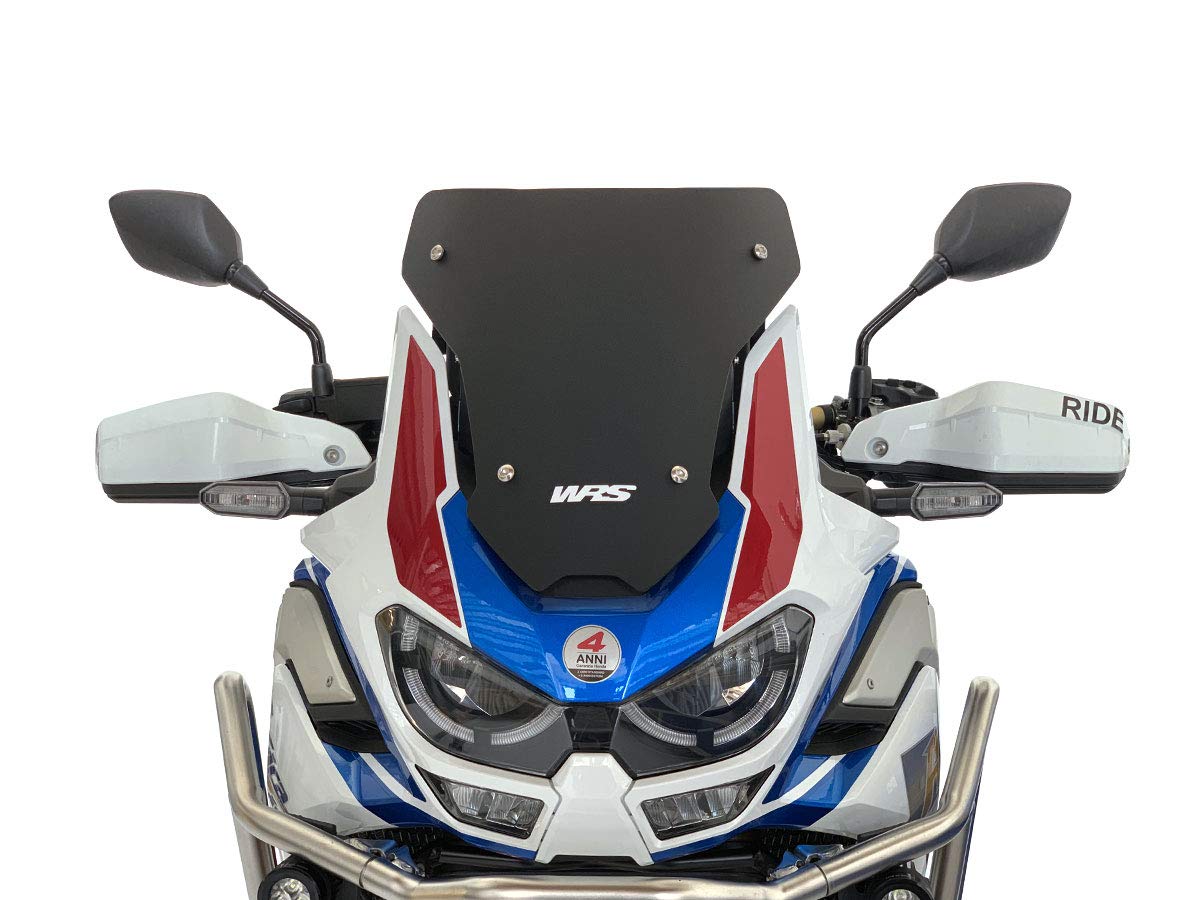 Sport-Windschild schwarz matt WRS Africa Twin CRF 1100 L Adventure 2020-2021 von WRS