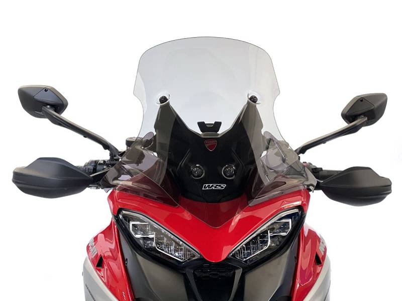 Windschild Caponord Rauchgrau WRS kompatibel mit Multistrada V4 / S / S Sport / PIKES Peak 2020-2024 von WRS