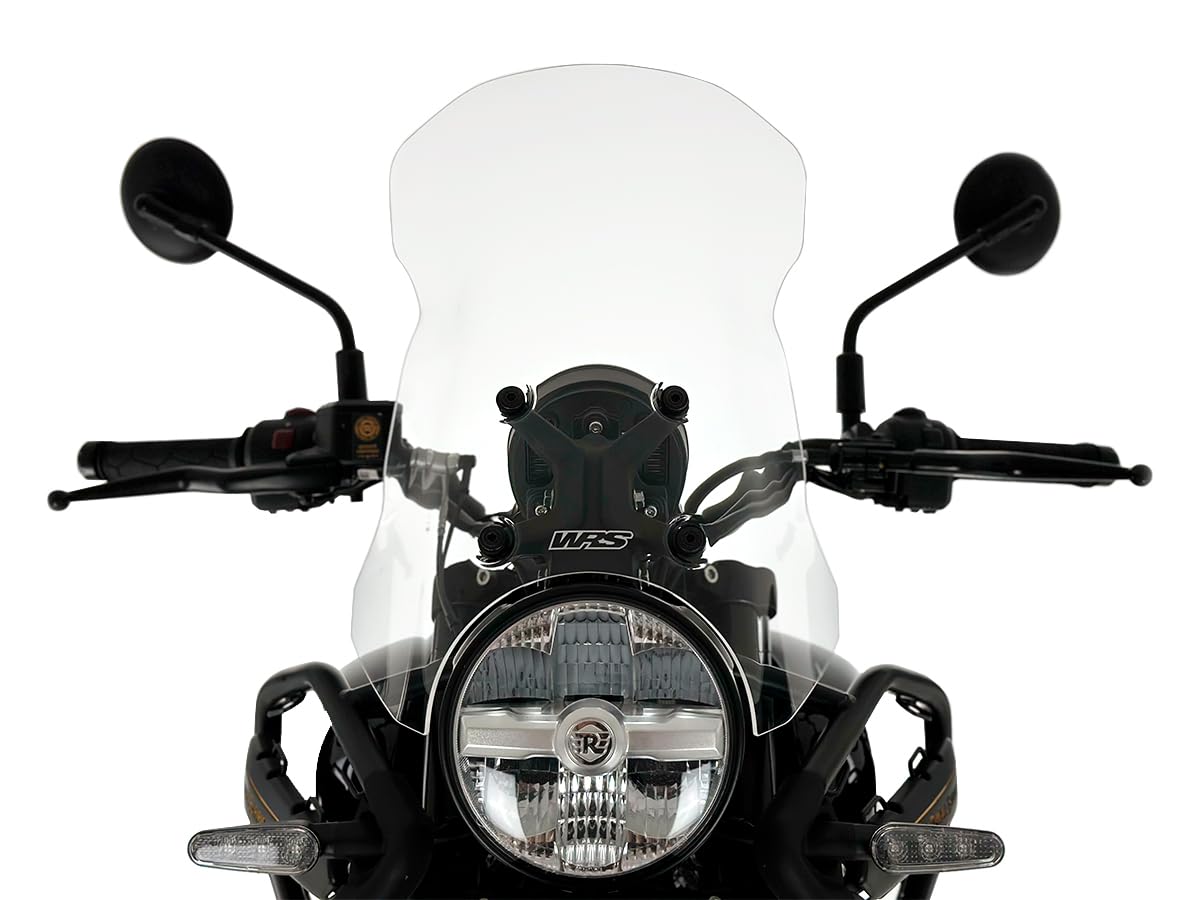 WRS HIMALAYAN 450 2024-2025 Windschild Caponord transparent PMMA Plexiglas 3mm Frontscheibe für Motorräder, hergestellt in Italien von WRS