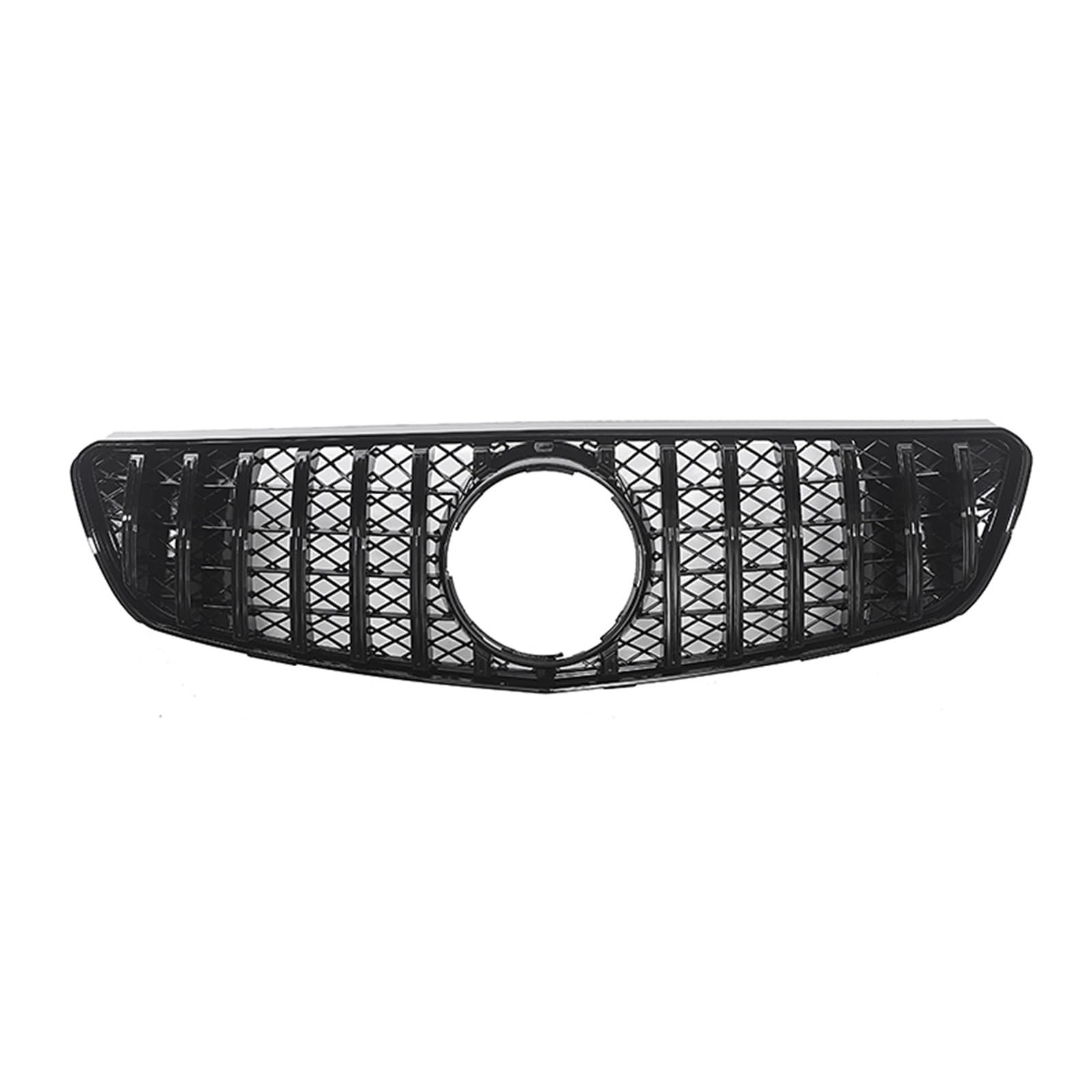 Auto-Frontstoßstangengrill, kompatibel mit Mercedes Benz R-Klasse W250 2005–2010, Grillkörper, obere Stoßstangenhaube, Netz-Mittelgitter(Black) von WRYZA