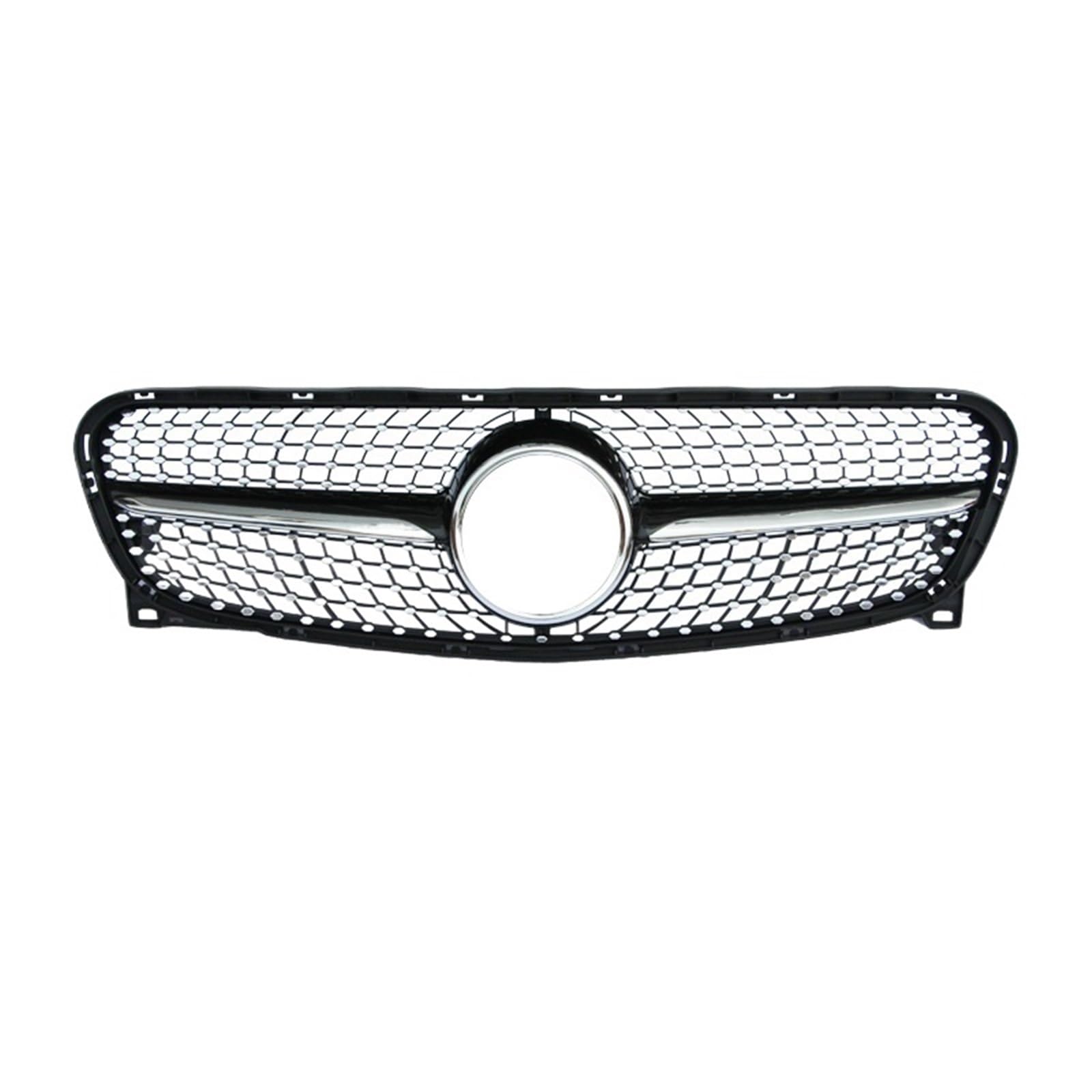 Frontstoßstangengrill Kompatibel for Mercedes Benz GLA-Klasse W156 GLA200 2014-2016 Autozubehör OEM Grill(Black) von WRYZA