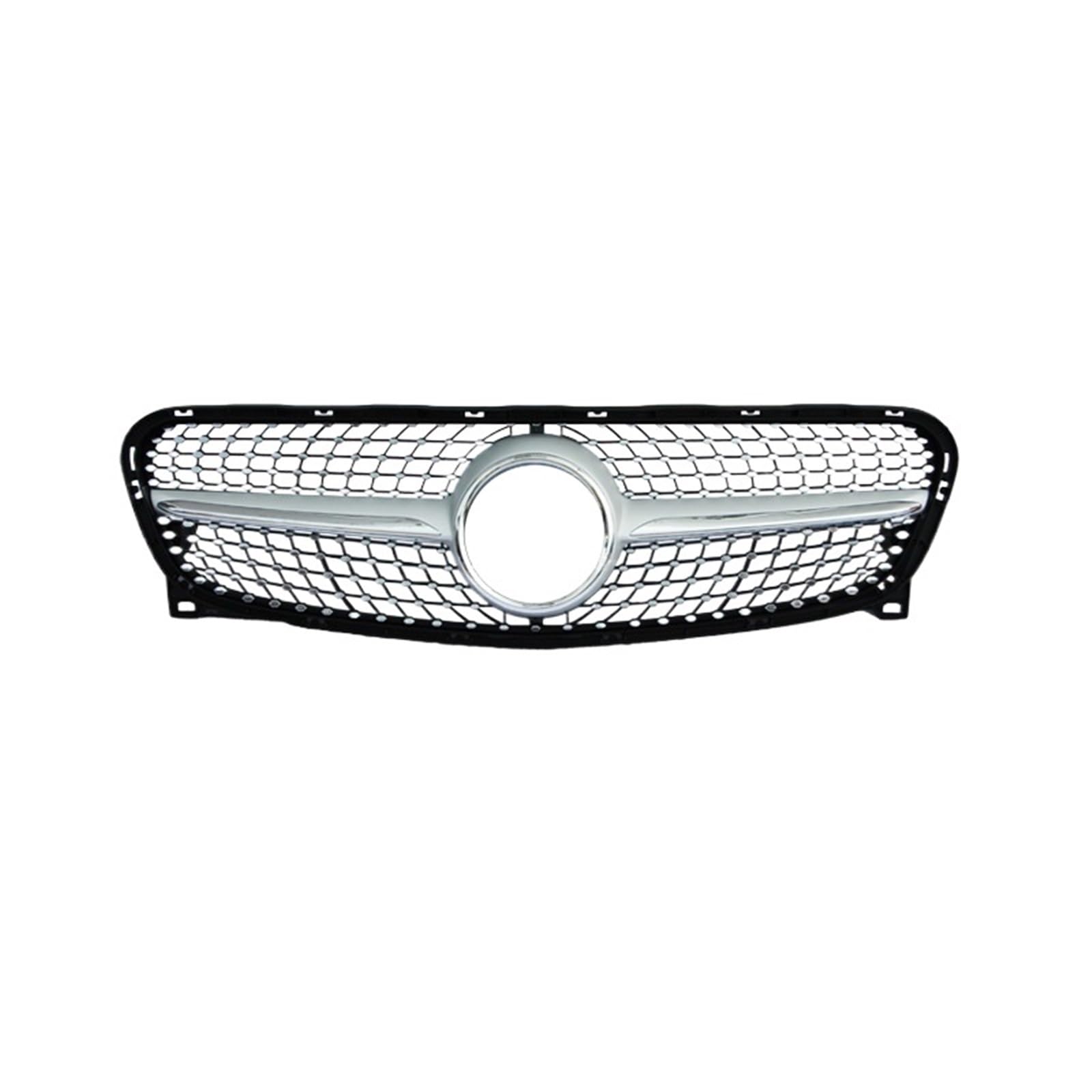 Frontstoßstangengrill Kompatibel for Mercedes Benz GLA-Klasse W156 GLA200 2014-2016 Autozubehör OEM Grill(Silver) von WRYZA