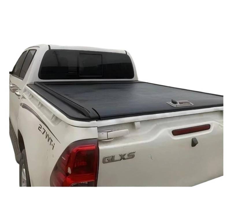 WRYZA Aluminium-Hartschale, einziehbare Ladeflächenabdeckung for LKW-Pickup, kompatibel mit Toyota Hilux Revo Rocoo Vigo Tundra Tacoma V6 V8 4WD von WRYZA