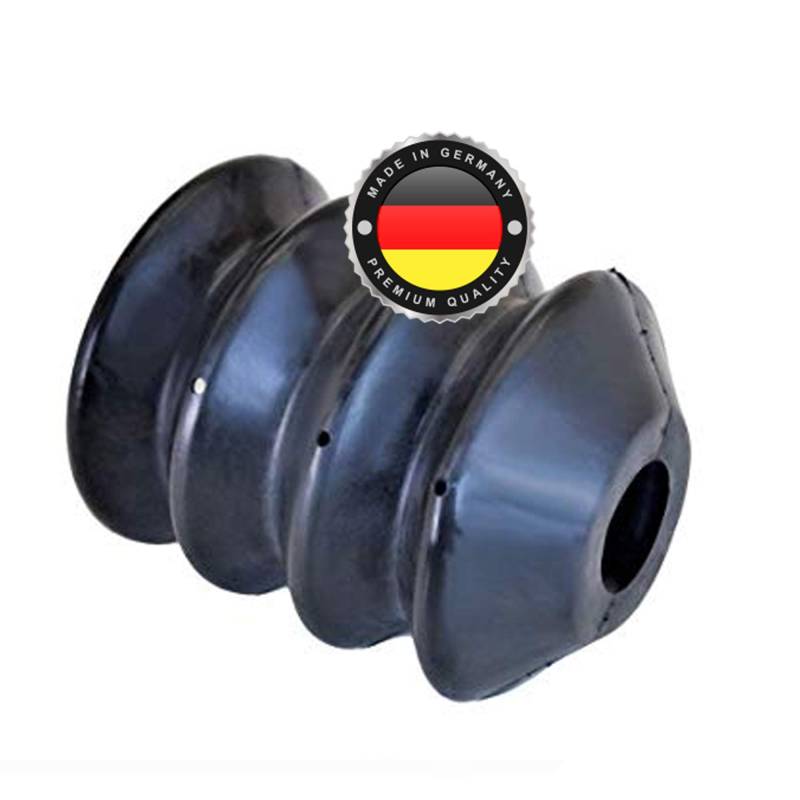 WS · SYSTEM 1x Universal Faltenbalg aus Gummi – 1 Stk flexible & dehnbare Achsmanschette MADE IN GERMANY aus hochwertigem PVC – Schelle in Größe: L 45mm-115mm Ø 28mm-38mm von WS · SYSTEM