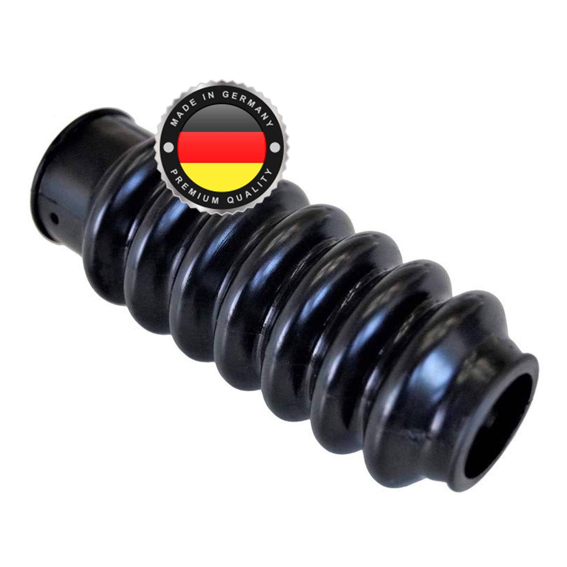 WS · SYSTEM 1x Universal Faltenbalg aus Gummi – 1 Stk flexible & dehnbare Achsmanschette MADE IN GERMANY aus hochwertigem PVC – Schelle in Größe: L 75mm-118mm Ø 25mm-30mm von WS · SYSTEM