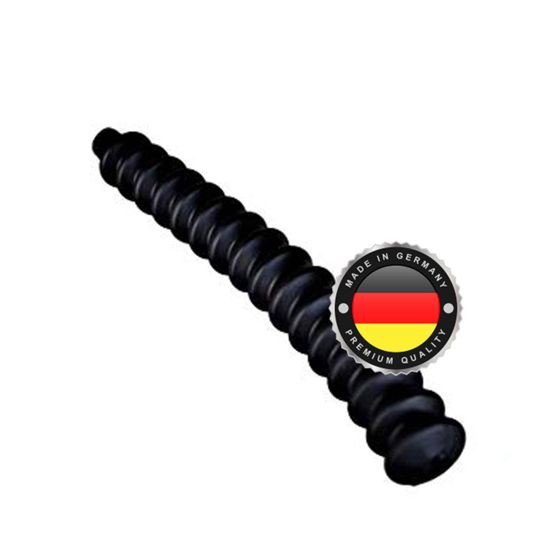 WS · SYSTEM 1x Universal Faltenbalg aus Gummi – 1 Stk flexible & dehnbare Achsmanschette MADE IN GERMANY aus hochwertigem PVC – Schelle in Größe: L 235mm Ø 5mm / Ø 14mm von WS · SYSTEM