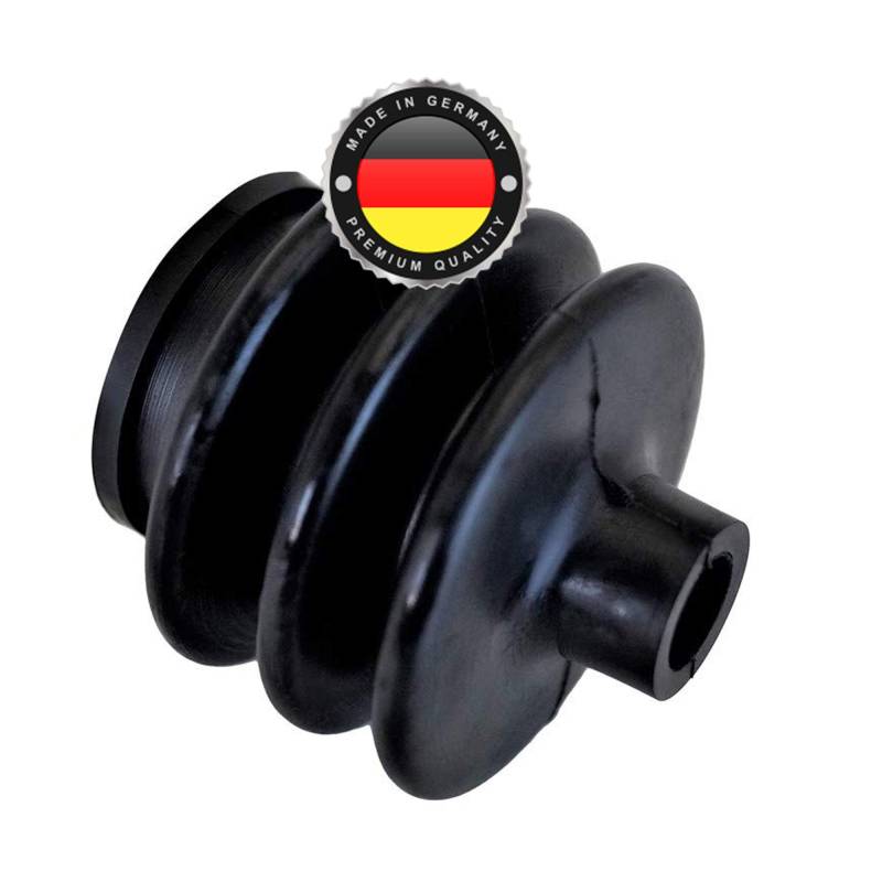 WS · SYSTEM 1x Universal Faltenbalg aus Gummi – 1 Stk flexible & dehnbare Achsmanschette MADE IN GERMANY aus hochwertigem PVC – Schelle in Größe: L 35mm-50mm 10mm/30mm von WS · SYSTEM