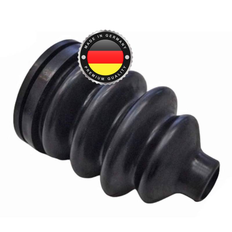 WS · SYSTEM 1x Universal Faltenbalg aus Gummi – 1 Stk flexible & dehnbare Achsmanschette MADE IN GERMANY aus hochwertigem PVC – Schelle in Größe: L 100mm-70m & Ø19mm/41mm & Außendurchmesser: 50 mm von WS · SYSTEM