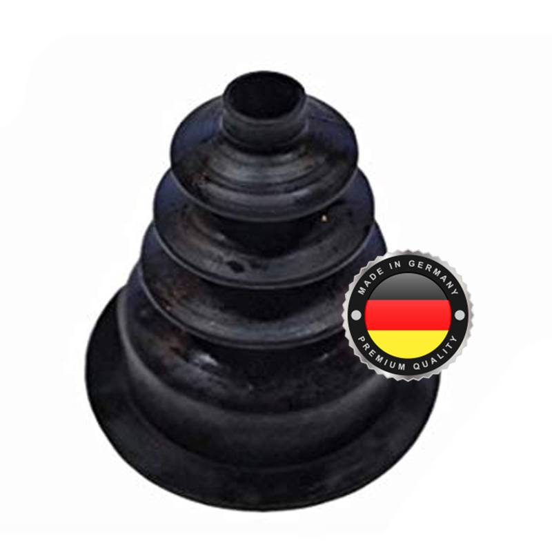 WS · SYSTEM 1x Universal Faltenbalg aus Gummi – 1 Stk flexible & dehnbare Achsmanschette MADE IN GERMANY aus hochwertigem PVC – Schelle in Größe: L 55mm Ø 9mm / Ø 40mm von WS · SYSTEM