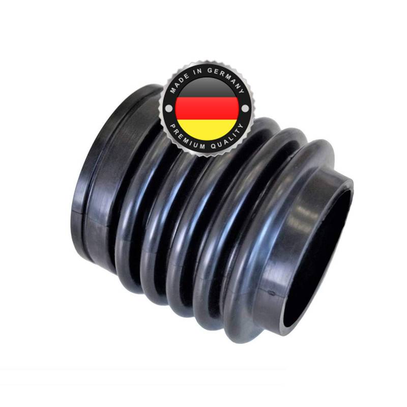 WS · SYSTEM 1x Universal Faltenbalg aus Gummi – 1 Stk flexible & dehnbare Achsmanschette MADE IN GERMANY aus hochwertigem PVC – Schelle in Größe: L 73mm Ø 50mm/55mm von WS · SYSTEM