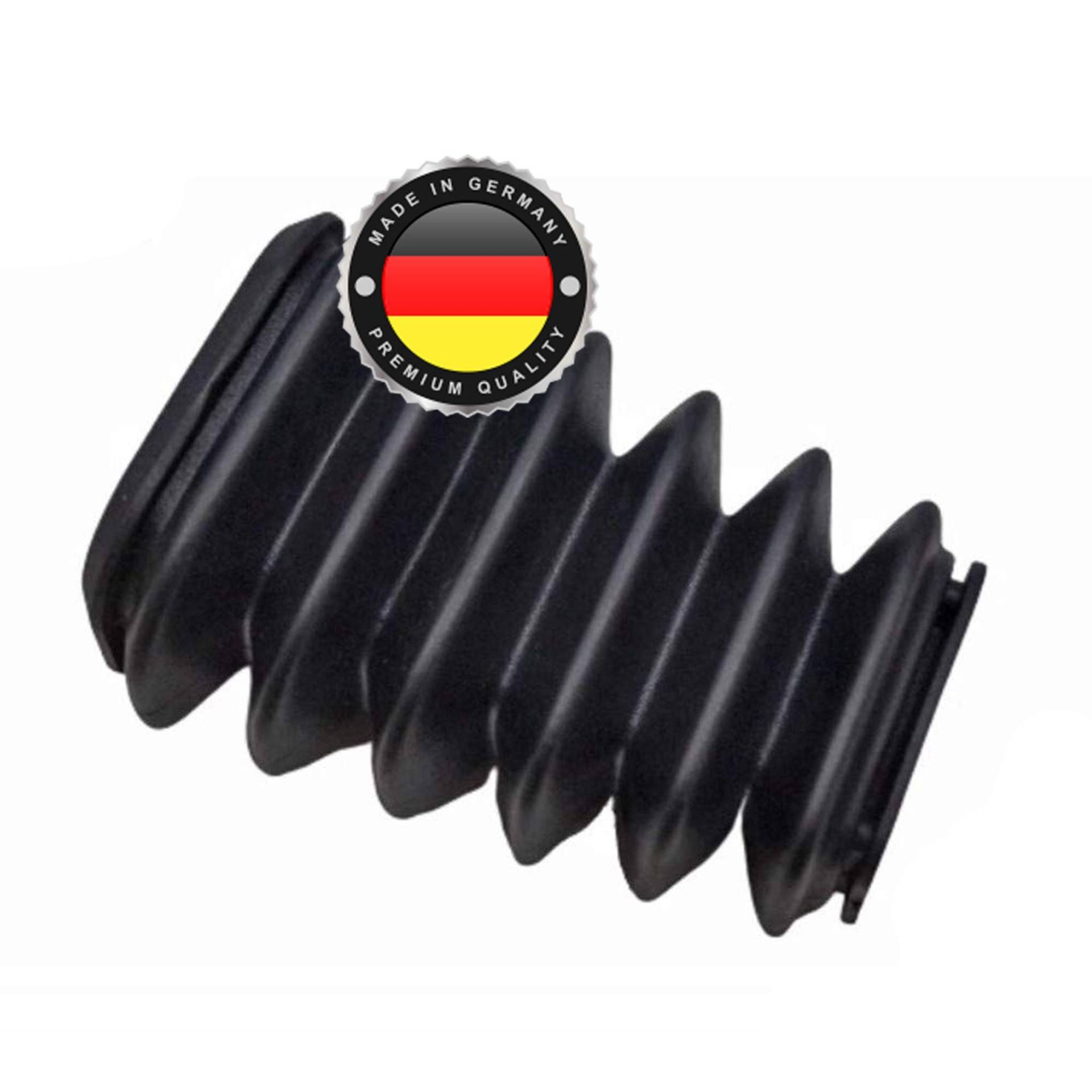 WS · SYSTEM 1x Universal Faltenbalg rechteckig aus Gummi – 1 Stk flexible & dehnbare Achsmanschette MADE IN GERMANY aus hochwertigem PVC – Schelle in Größe: L 29 mm - 90 mm von WS · SYSTEM