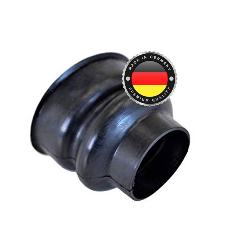 WS · SYSTEM 1x Universal Faltenbalg aus Gummi – 1 Stk flexible & dehnbare Achsmanschette MADE IN GERMANY aus hochwertigem PVC – Schelle in Größe: L 43mm Ø 31mm-45mm von WS · SYSTEM