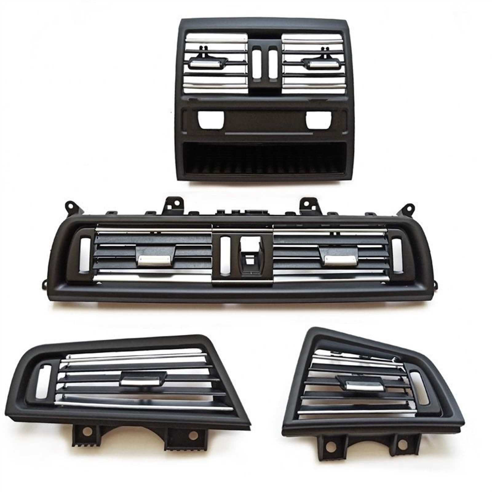 Lüftungsdüsengitter Kompatibel Mit 5er F10 F11 2011-2016 2017 LHD RHD Auto-Innenausstattung Armaturenbrett Zentral Links Rechts Hinten Klimaanlage AC-Entlüftungsgitter Abdeckung(RHD 4PCS With Hole) von WSBOJXTH