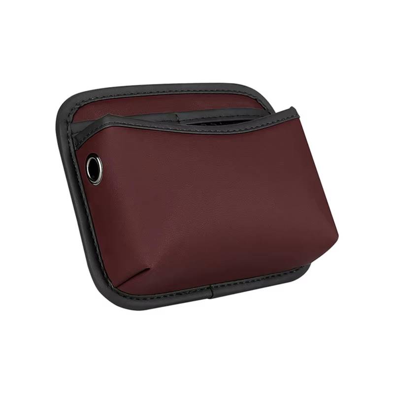 WSBOJXTH Auto-Aufbewahrungsbox Auto Organizer Tasche Tasche Für Auto Lagerung Box Sammeln Tasche Karten Telefon Schlüssel Paste Box Für Dashboard Tür Mittelkonsole(Dark Red 1pc) von WSBOJXTH