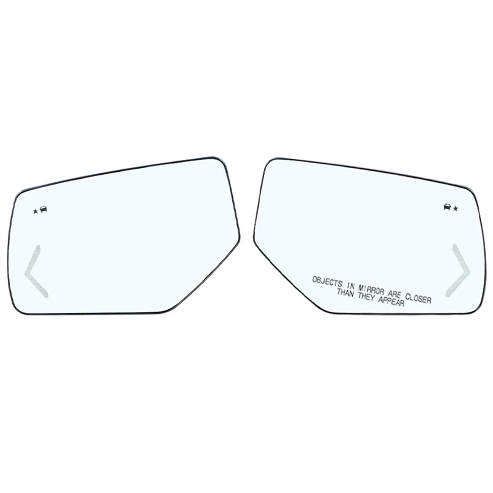 WSBOJXTH Auto Außenspiegelglas Kompatibel Mit Chevy Für Tahoe Für Suburban 2015–2020 Rückansicht Tür Seitenspiegel Objektiv Glas Mit Beheizten 22753635(Left and Right) von WSBOJXTH