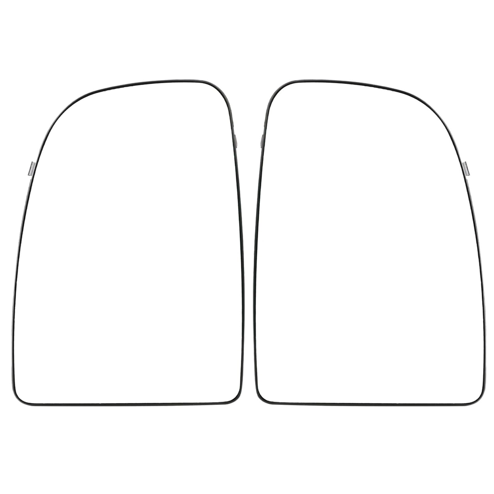 WSBOJXTH Auto Außenspiegelglas Kompatibel Mit FIAT Für Ducato 2006–2023, Oberes Unteres Linkes Rechtes Seitenspiegelglas, Beheizter Konvexer Ersatz(Upper L and R) von WSBOJXTH