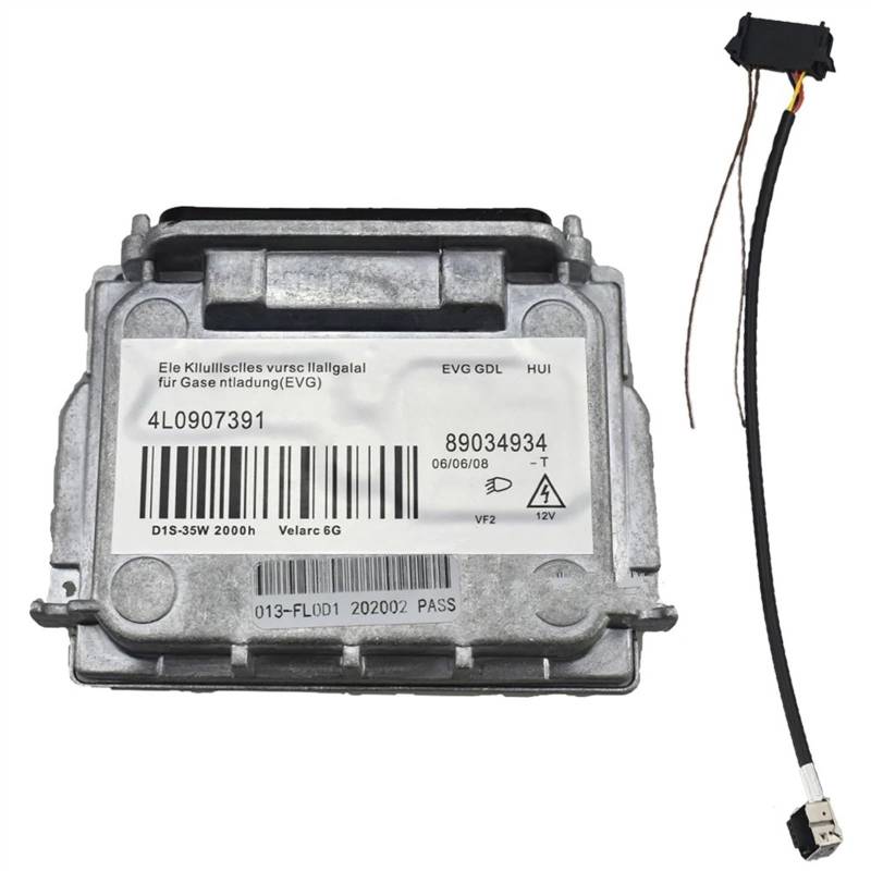 WSBOJXTH Auto Ballast Kompatibel Mit VW Für EOS Für Passat Für Phaeton Xenon HID Scheinwerfer Ballast Unit Controller Modul 89034934 4L0907391 (Color : Ballast-Wire) von WSBOJXTH