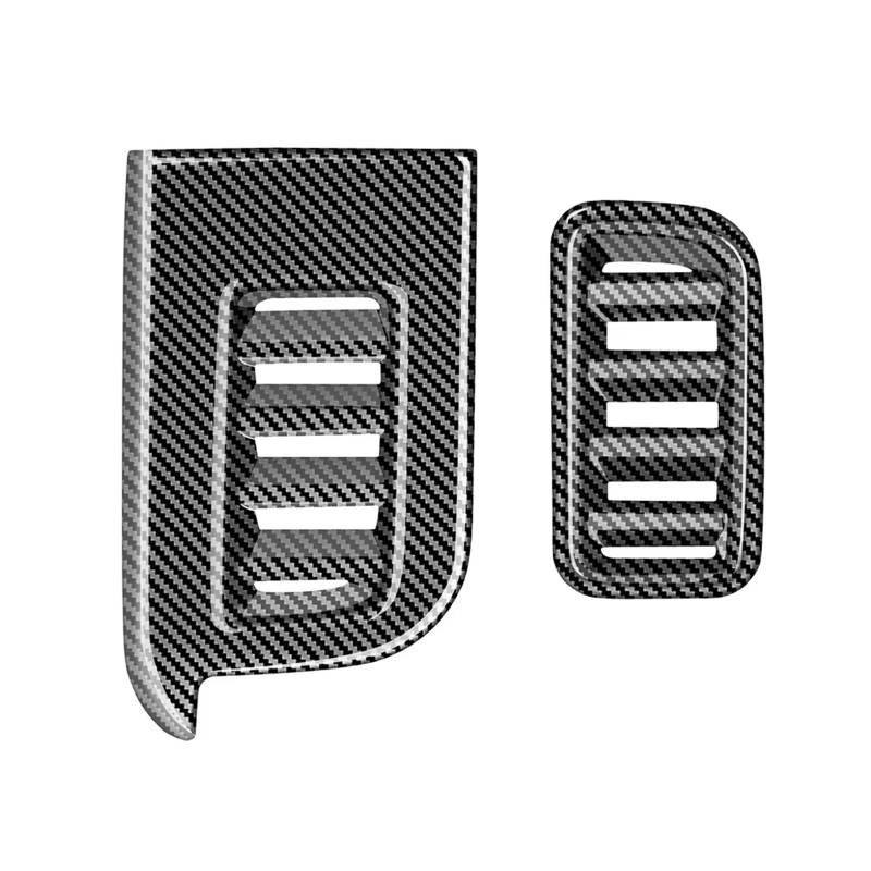 WSBOJXTH Automodifikation Kompatibel Mit Nissan Für Serena C28 2022 2023 Innenzubehör Auto-Oberseiten-Klimaanlage-Auslass-Entlüftungsabdeckungs-Ordnungs-Dekorationsrahmen(ABS Carbon Fiber) von WSBOJXTH