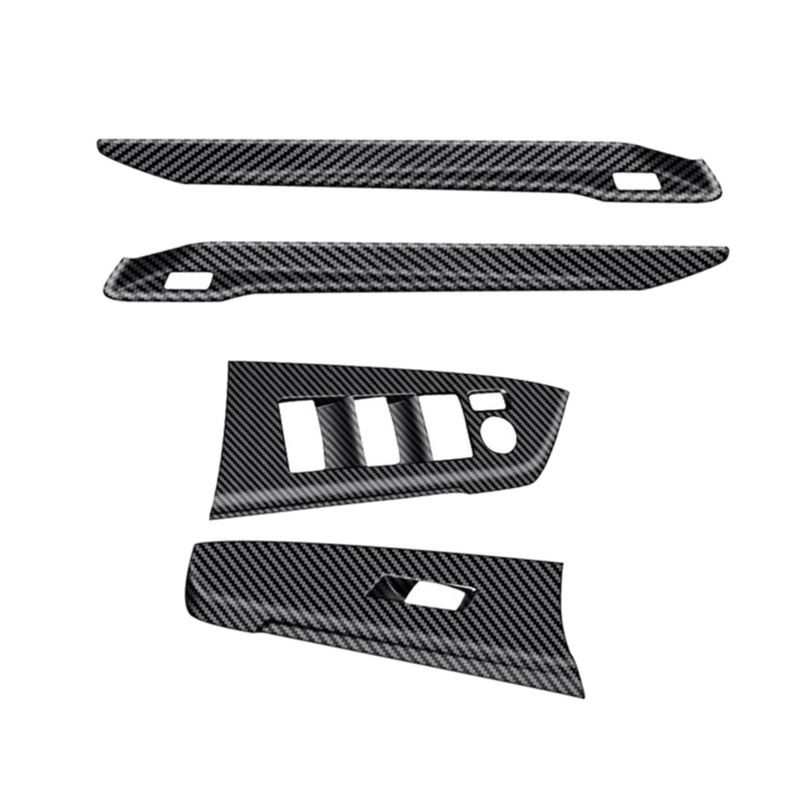 WSBOJXTH Automodifikation Kompatibel Mit Toyota Für Sienna 2021 Carbon Fiber Texture Auto Fensterheber Schalter Panel Abdeckung Trim Innen Dekoration von WSBOJXTH