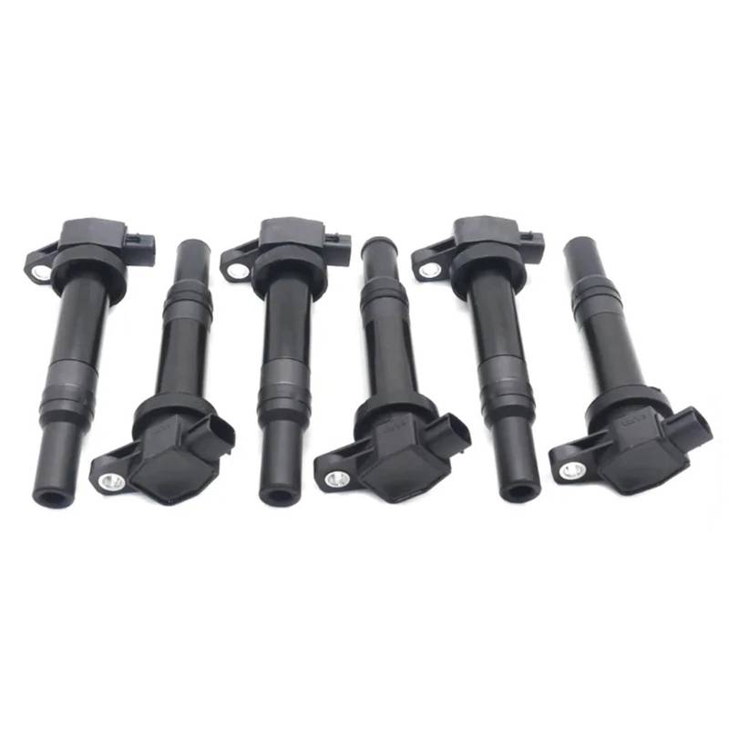 WSBOJXTH Ersatzteile Kompatibel Mit Hyundai Für Santa Fe 2.7L V6 2007 2008 2009 1/6PCS Automotor-Zündspule Zündspulenpakete UF-558 27301-3E400 273013E400 UF558(6pcs) von WSBOJXTH