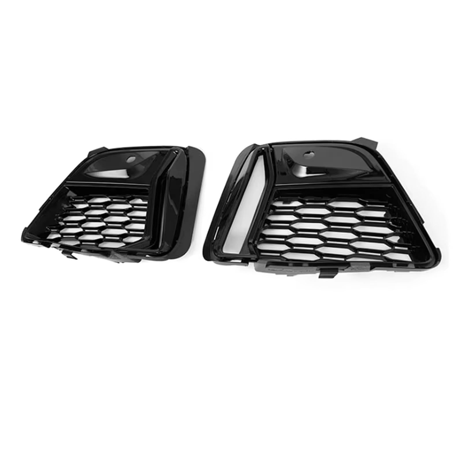 WSBOJXTH Front Kühlergrille Kompatibel Mit 3er G20 G28 M340i 2019 2020 2021 Frontstoßstange Nebelscheinwerfer Rahmenabdeckung Grille 2PCS Autozubehör(with Black) von WSBOJXTH