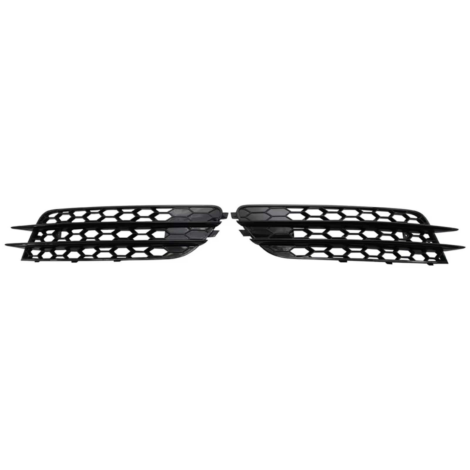 WSBOJXTH Front Kühlergrille Kompatibel Mit A6 C7 Sedan Standard Bunper Modell 2012 2013 2014 2015. Auto-Nebelscheinwerfer-Grill-Abdeckung, Nebelscheinwerfer-Grill(Bright Black) von WSBOJXTH