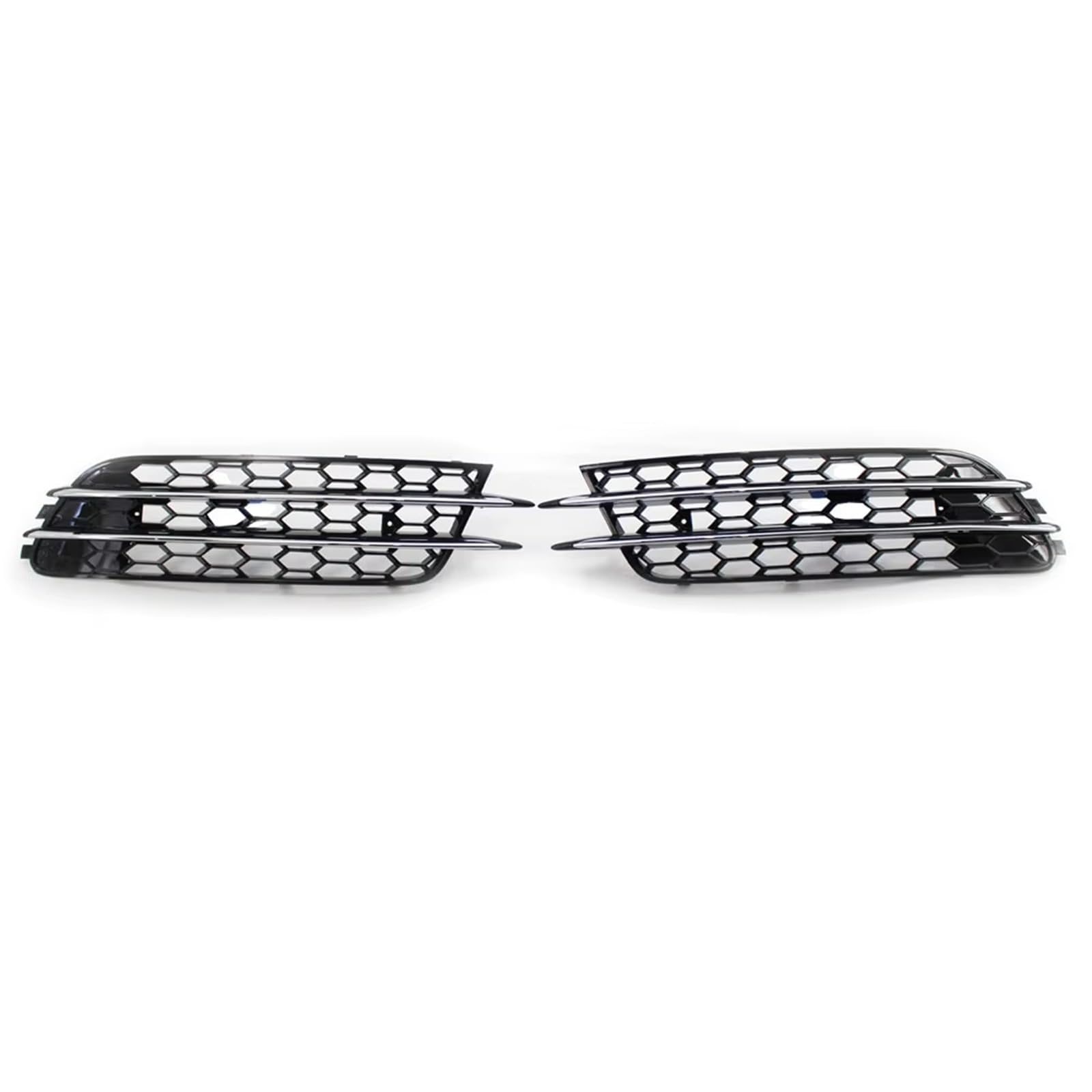 WSBOJXTH Front Kühlergrille Kompatibel Mit A6 C7 Sedan Standard Bunper Modell 2012 2013 2014 2015. Auto-Nebelscheinwerfer-Grill-Abdeckung, Nebelscheinwerfer-Grill(Chrome) von WSBOJXTH