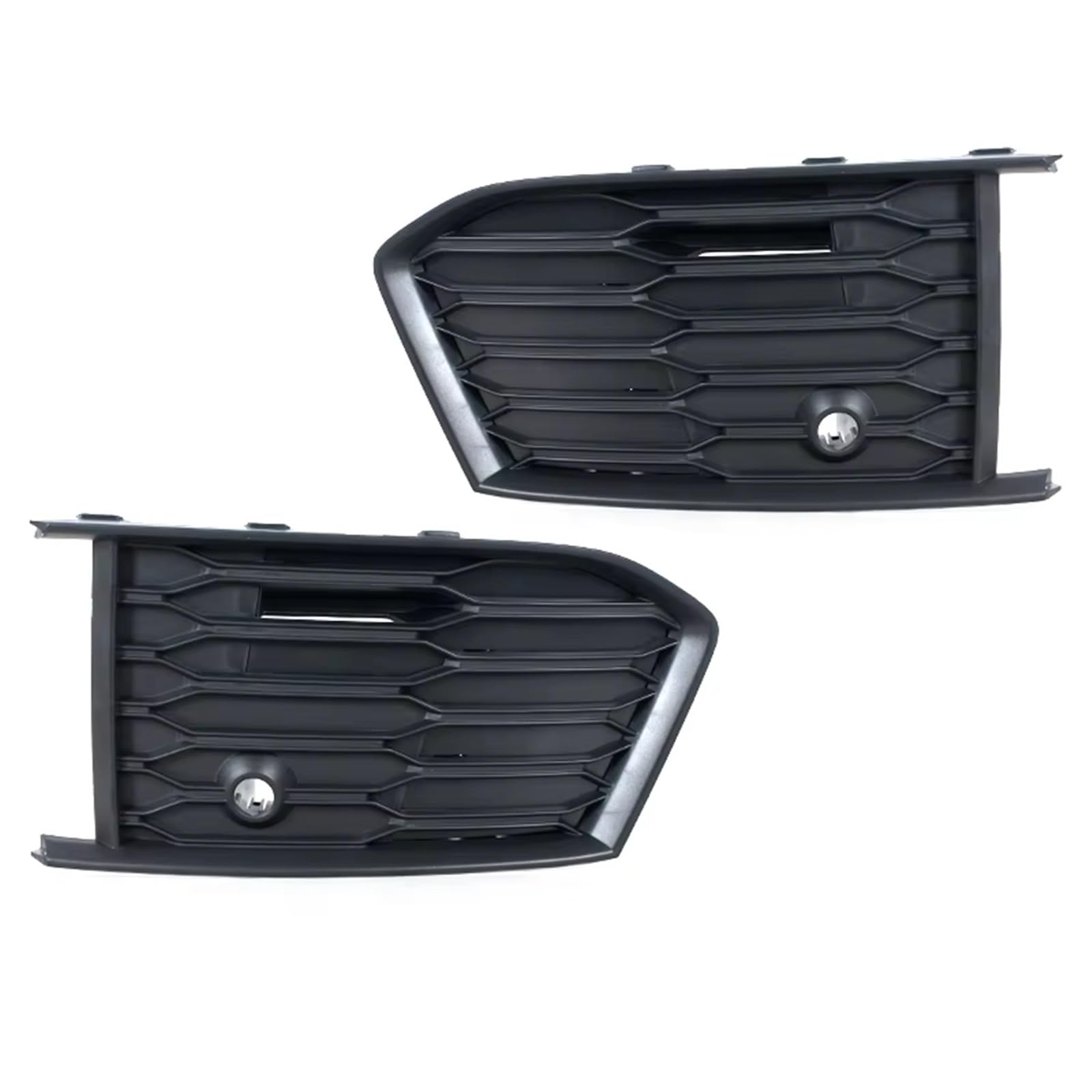 WSBOJXTH Front Kühlergrille Kompatibel Mit A6 C8 2019 Sports Version Frontstoßstange Unterer Nebelscheinwerfergrill Auto Nebelscheinwerferabdeckung 4KD 807 647B 4KD 807 648B(Left and Right) von WSBOJXTH