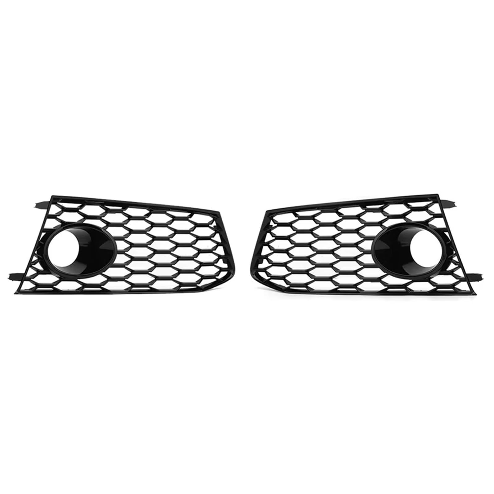 WSBOJXTH Front Kühlergrille Kompatibel Mit RS7 2014 2015 2016 2017 2018 Paar Auto-Frontstoßstange Nebelscheinwerfer Lampengitter Grillabdeckung Honeycomb HEX Grill von WSBOJXTH