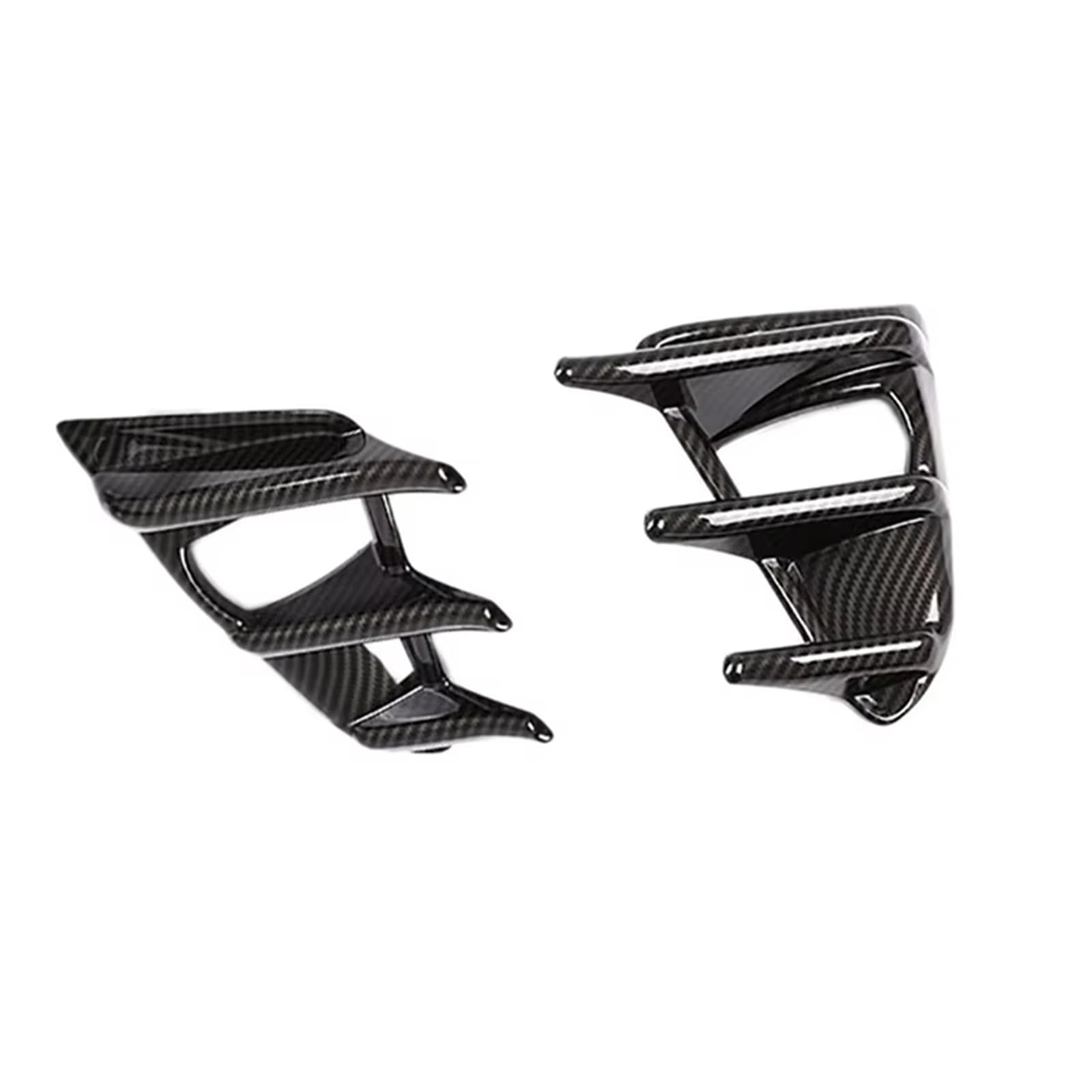 WSBOJXTH Front Kühlergrille Kompatibel Mit Toyota Für GT86 2017 2018 2019 Frontstoßstange Nebelscheinwerferabdeckung Nebelscheinwerferblende Abdeckungen Nebelscheinwerfergitter(Fiber Pattern) von WSBOJXTH