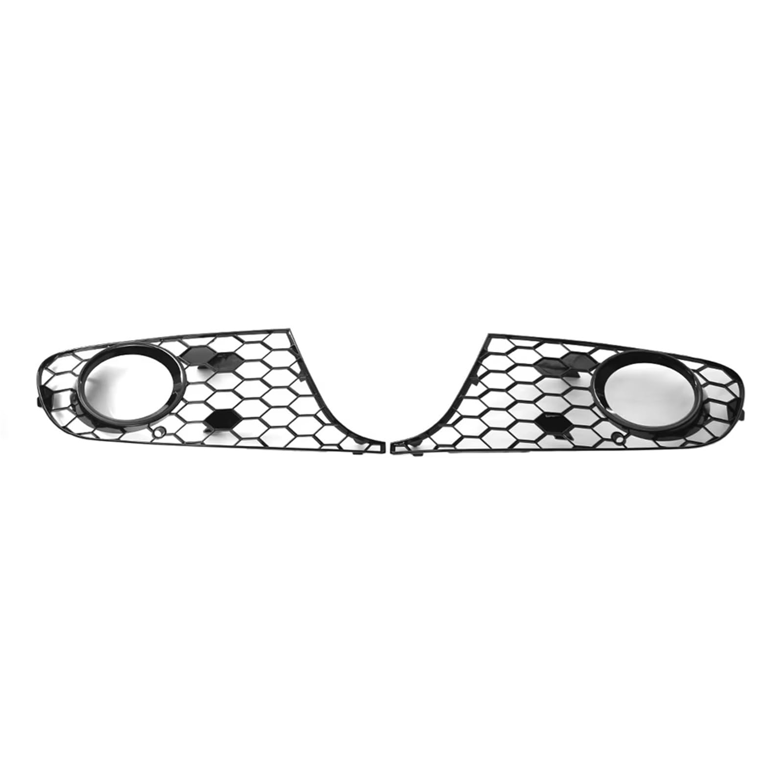 WSBOJXTH Front Kühlergrille Kompatibel Mit VW Für Golf MK6 2009–2013, Frontstoßstange, Nebelscheinwerfer, Abdeckung, Nebelscheinwerfergitter, Wabengitter-Stil, 5K0853665, 5K0853666 von WSBOJXTH