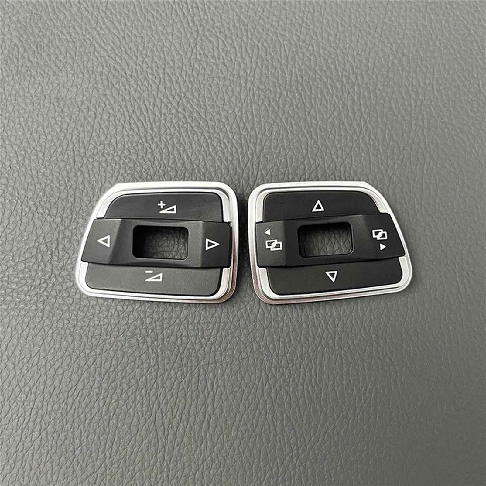 WSBOJXTH Lenk Rad Knopf Ersatz Kompatibel Mit VW Für Golf 6 MK6 Für GTI Für Scirocco Auto Multifunktionale Lenkradschalter-Steuerknopf-Abdeckkappe(Right and Left) von WSBOJXTH