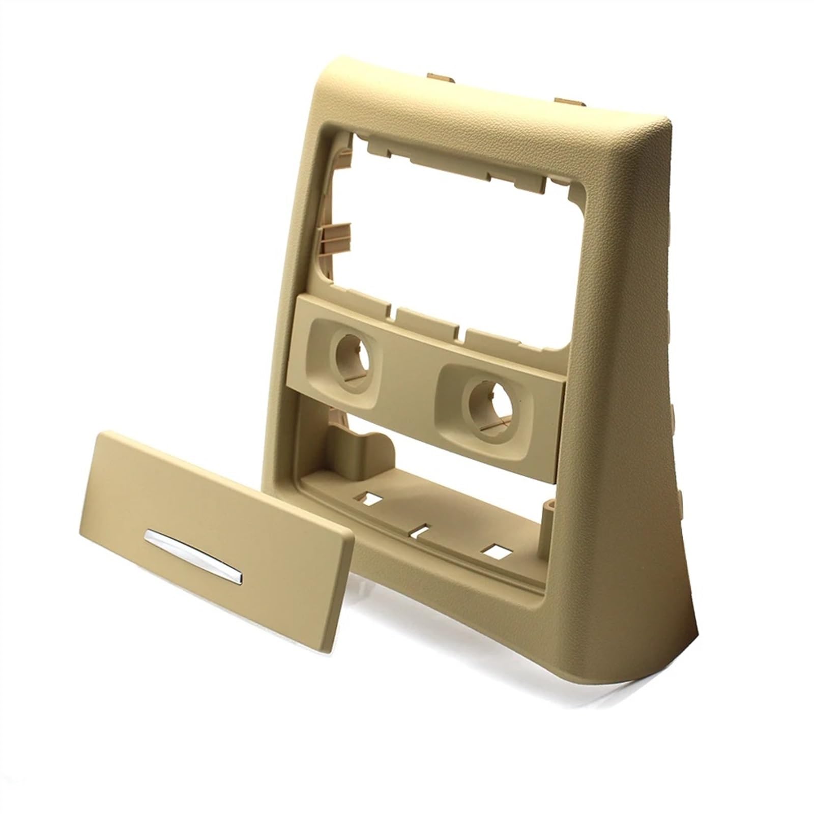 WSBOJXTH Lüftungsdüsengitter Kompatibel Mit 3er E90 E91 318i 320i 325i 330i 2005-2011 2012 Auto-Heckkonsole Klimaanlage Entlüftungsgitter Außenrahmen Aschenbecherabdeckung(Model C-Beige) von WSBOJXTH