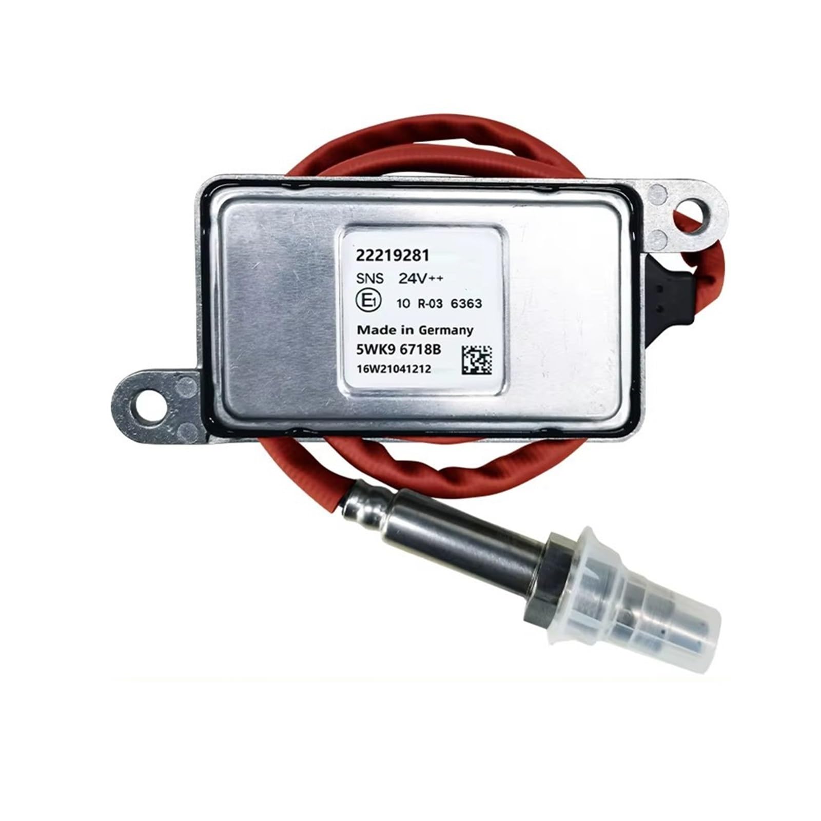 WSBOJXTH Stickoxid-Sensor Kompatibel Mit Volvo LWK Euro 6 Für FH4 FM4 24V FE FH FL NH FM Stickstoff Sauerstoff NOx Sensor 22219281 5WK96718B Nox Sensor von WSBOJXTH