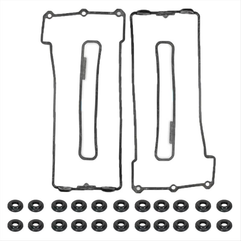 WSBOJXTH Zylinderkopfhaube Dichtung Kompatibel Mit E34 E39 E32 E38 M60 M62 Motor 11129069872 11129069871 Automotor Links Rechts Ventildeckeldichtung von WSBOJXTH