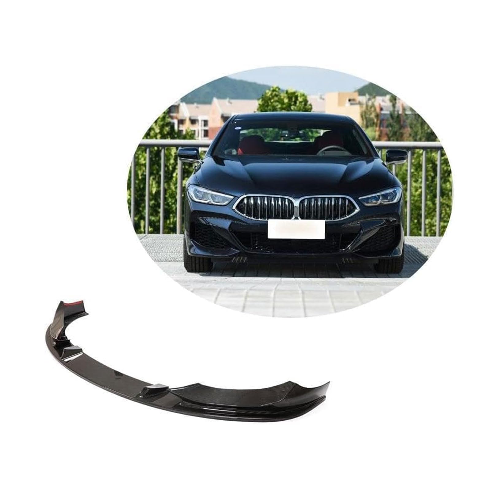 Auto Frontspoiler für BMW 8 Series G14 G15 G16 2019-2022, Frontstoßstange Lippe Spoiler Splitter, Frontspoiler Diffusor Body Kit Auto Tuning Zubehör von WSCDMCC
