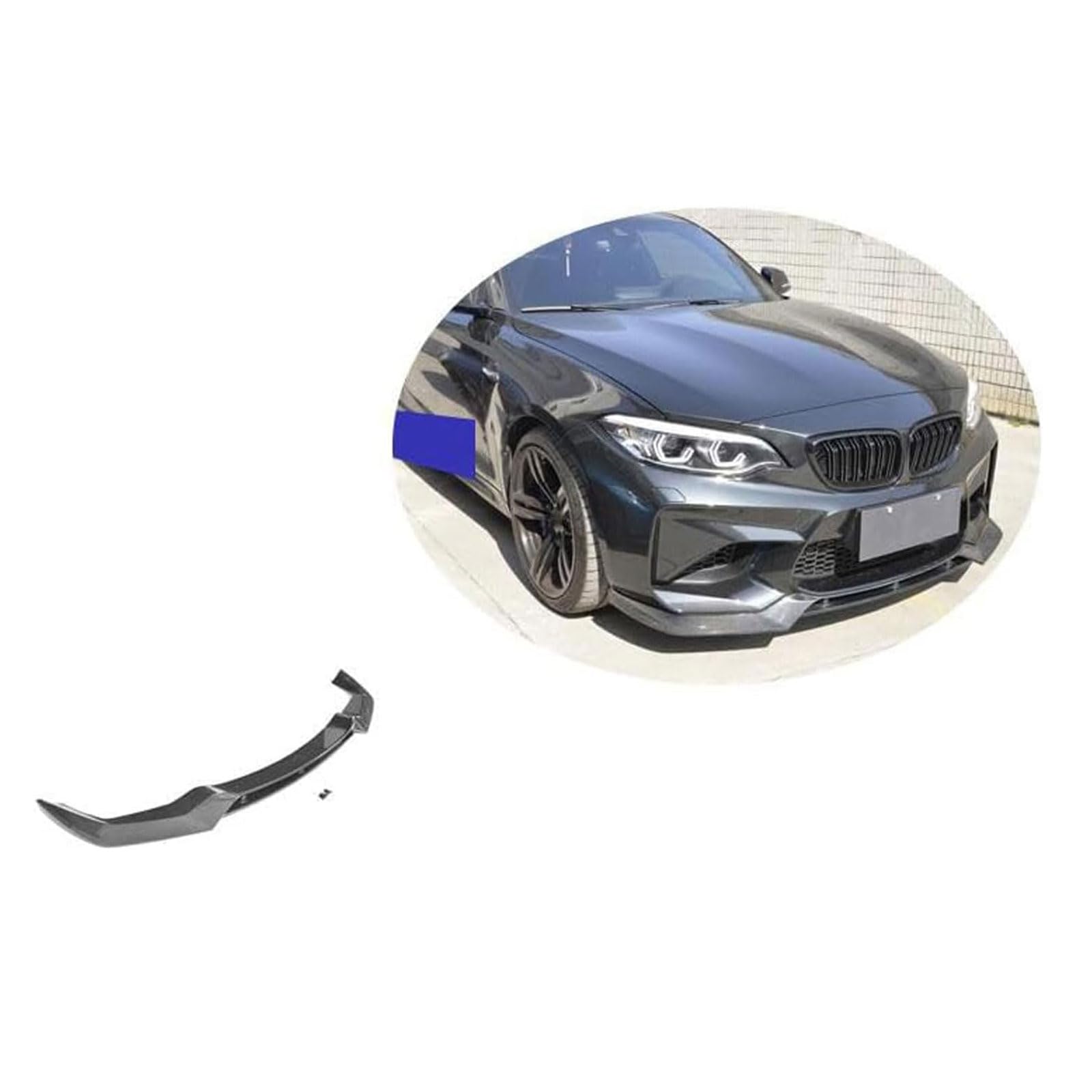 Auto Frontspoiler für BMW M2 2016-2017, Frontstoßstange Lippe Spoiler Splitter, Frontspoiler Diffusor Body Kit Auto Tuning Zubehör von WSCDMCC
