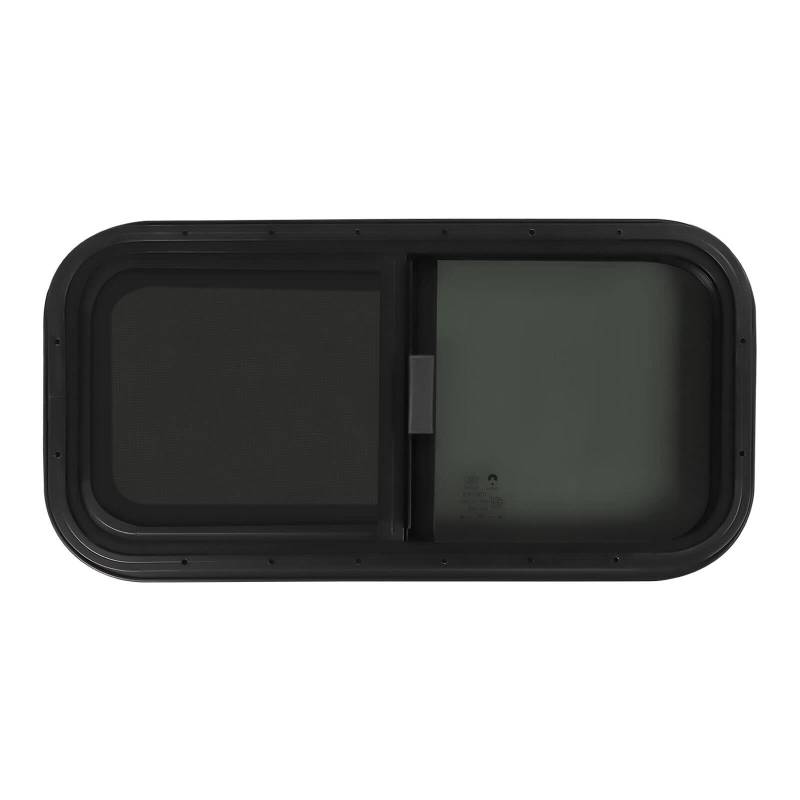 Wohnwagen Fenster Caravan Seitenfenster Schiebe RV Fenster Schwarze Wohnwagenfenster mit Bildschirm Wohnmobil-Schiebefenster für Wohnmobile, Anhänger | EU Stock (700x400MM) von WSIKGHU