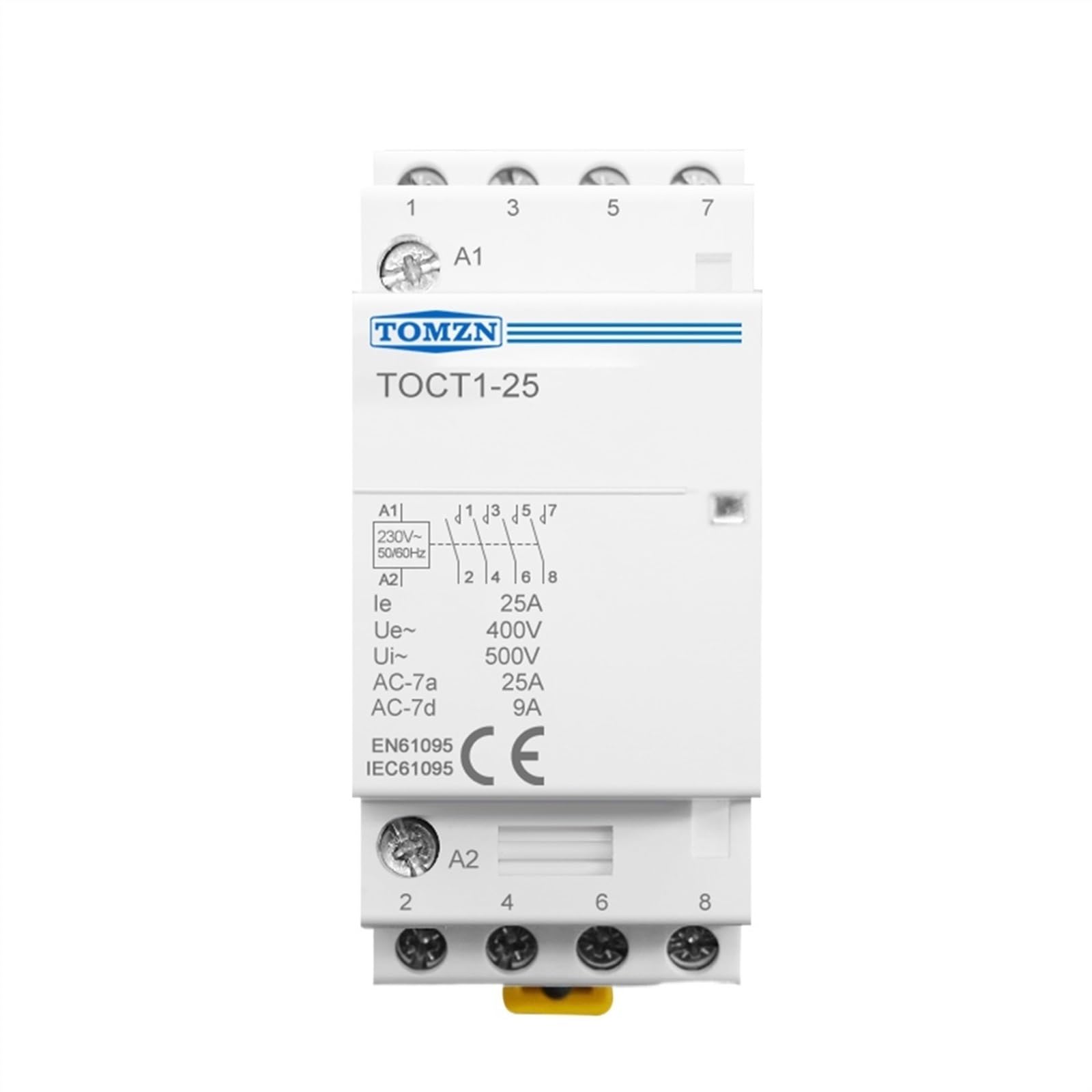 4P 25A 110V Spule 50/60HZ DIN-Schiene Haushalts-Wechselstrom Modularer Schütz 4NO oder 2NO 2NC Schütze(220V,4NO) von WSJMWKW