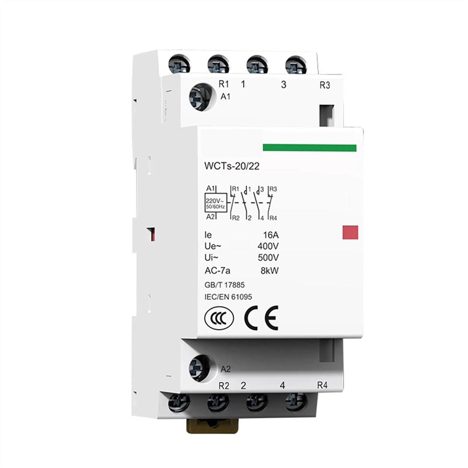 Haushaltsschütz WCTs16A2NOAC230V AC-Modul Steuerschalter klein elektromagnetisch(WCTs 20A 4NO) von WSJMWKW