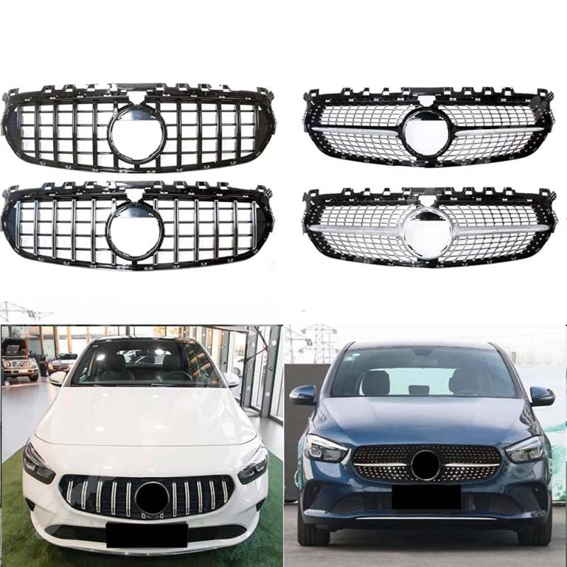 ABS Front Racing Facelift Stoßstange Grill Obere Grillabdeckung Für Mercedes-Benz B-Klasse W247 2019 2020 von WSJXDJ