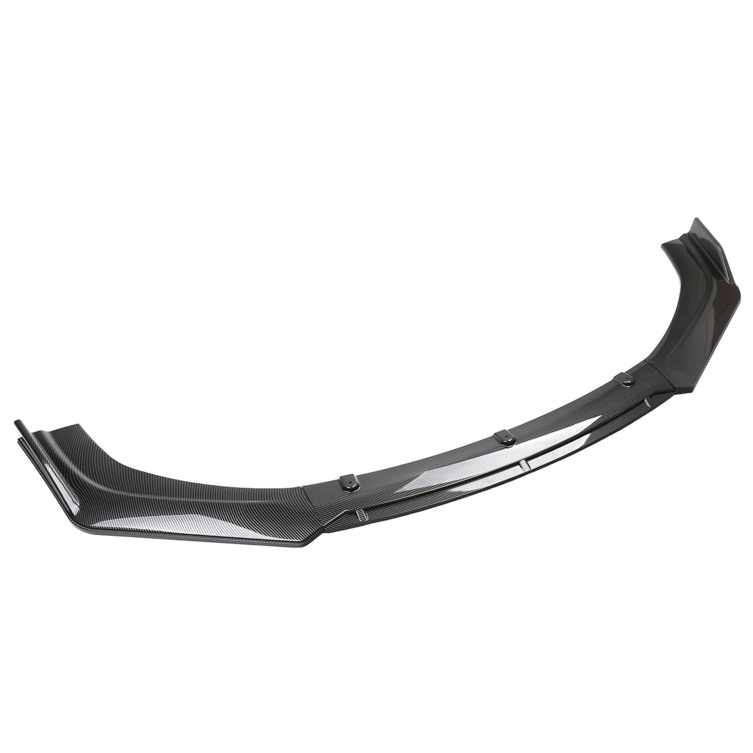 Auto Frontlippe Frontspoiler für Audi A7 MK1 2010-2018, Frontstoßstange Spoiler Auto zubehör Frontlippe Spoiler Protector Splitter Kit Frontspoiler Lippe,Carbonfiberlook von WSLZMM