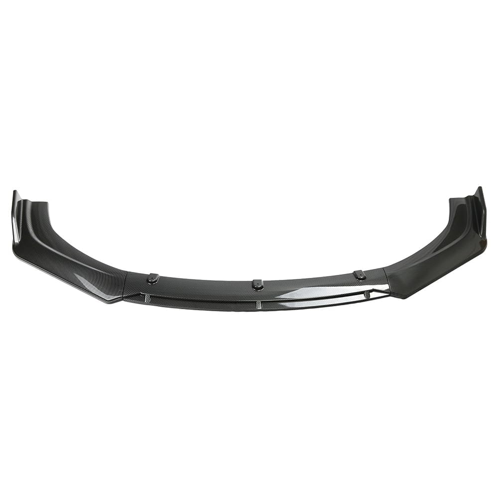 Auto Frontlippe Frontspoiler für Benz C Class(4door) 2007-2014, Frontstoßstange Spoiler Auto zubehör Frontlippe Spoiler Protector Splitter Kit Frontspoiler Lippe,Carbonfiberlook von WSLZMM