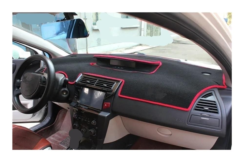 Armaturenbrett-Montagematte Armaturenbrett Abckung Matte Teppich Für Citroen Für C-Quatre Für C4 2004-2010 Dash Sonnenschutzdach Schützen Teppich Auto Zubehör von WSNZYT