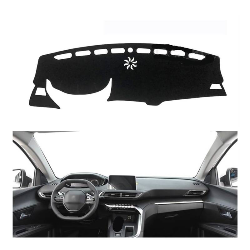 Armaturenbrett-Montagematte Armaturenbrett Abckung Schutz Pad Für Peugeot 4008 2012-2017 Auto Zubehör Dash Board Sonnenschirm Teppich Dashmat von WSNZYT