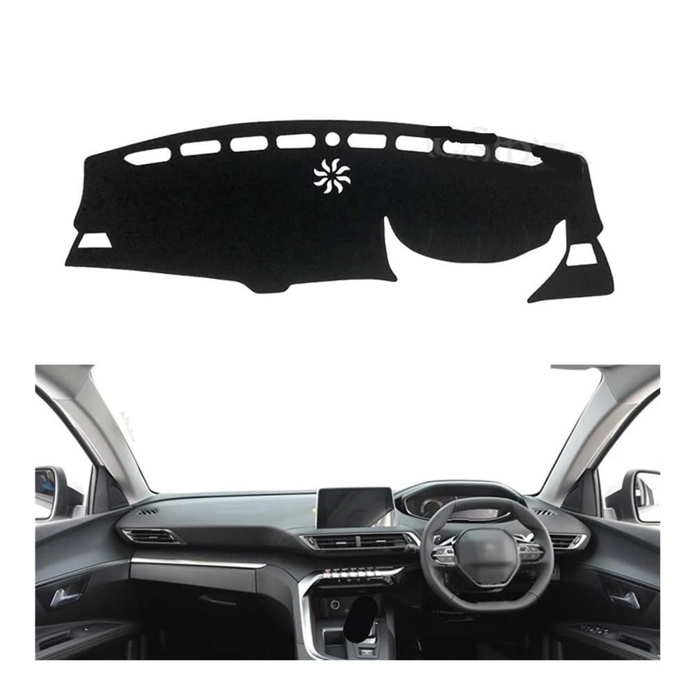 Armaturenbrett-Montagematte Armaturenbrett Abckung Schutz Pad Für Peugeot 4008 2012-2017 Auto Zubehör Dash Board Sonnenschirm Teppich Dashmat von WSNZYT