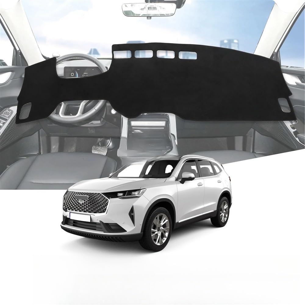 Armaturenbrett-Montagematte Armaturenbrettmatte Dashmat Für Haval Für H6 2021-2023 Auto Anti-Rutsch-Armaturenbrett-Abdeckung Sonnenschirm Teppich Schutzpolster Innenzubehör HUD von WSNZYT