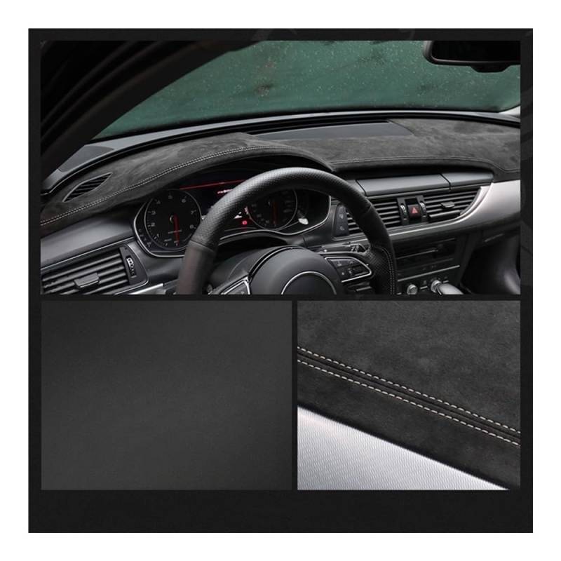 Armaturenbrett-Montagematte Auto Dashboard Abckungen Für Alfa Für Romeo Für Giulia Für Stelvio 2015-2022 Auto Zubehör Dashboard Sonnenschirm Kissen Pad Teppiche von WSNZYT