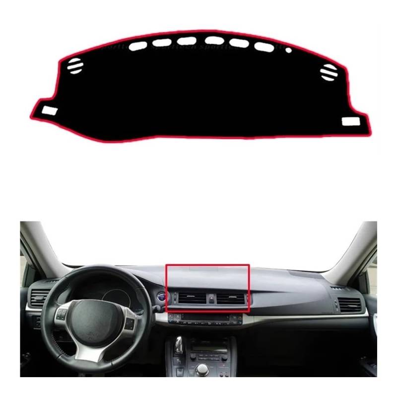 Armaturenbrett-Montagematte Auto Innere Dashboard Abckung Für Lexus Für CT Für 200h 2011-2019 Für CT200h Auto Dash Matte Teppich Cape Sun Sha Dashmat Pad von WSNZYT